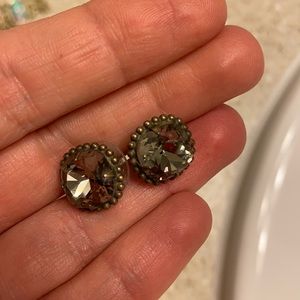 Dark grey Anthropologie earrings - great condition